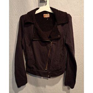 Mudd girls cotton black moto jacket Medium